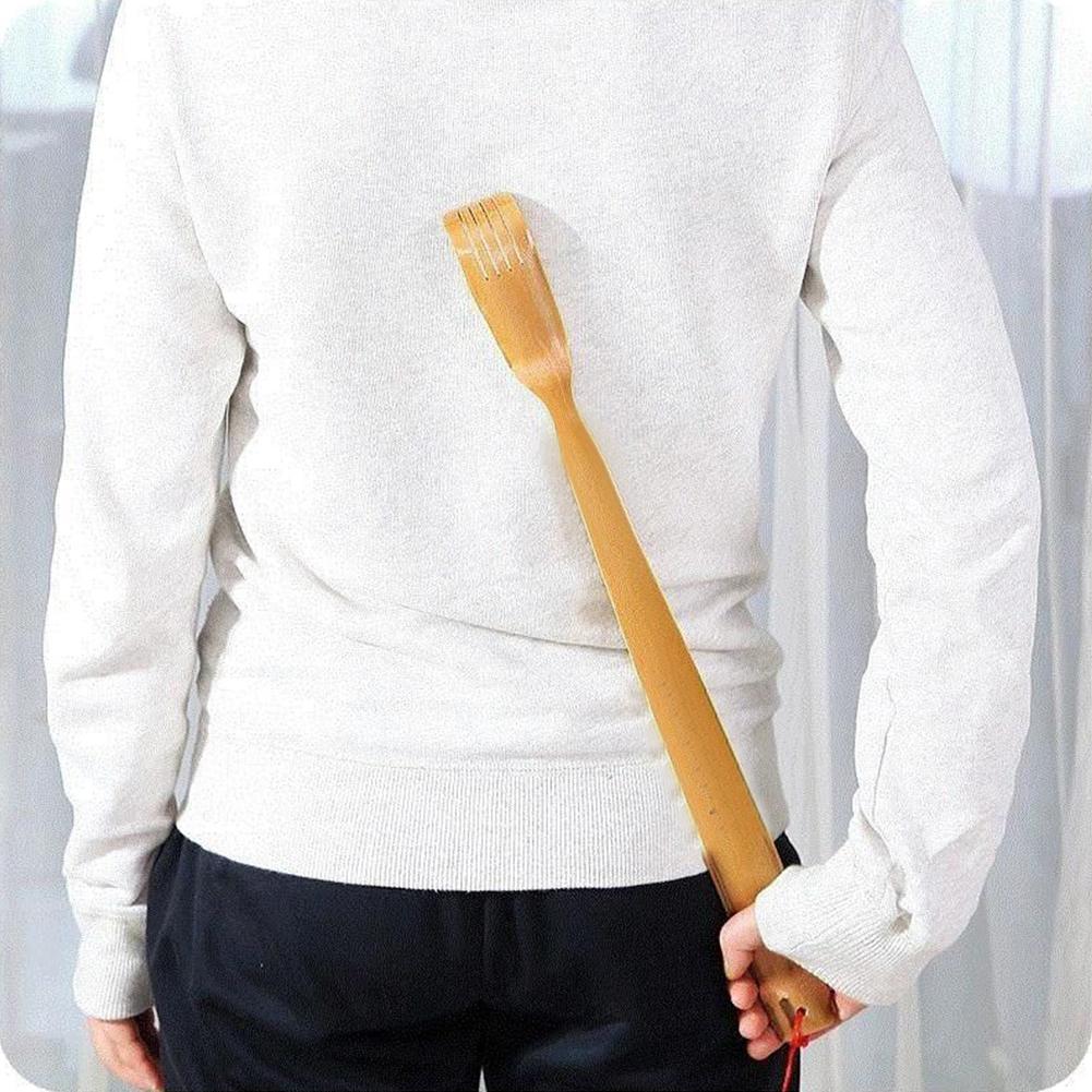 Bamboo Made Itching And Scratching Device Home Massage Anti Itch And Back Scratching Rake Massage Stick Backscratcher Massager