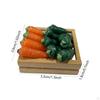 1:12 Dollhouse Vegetables Basket Model Kids Pretend Play Toy Accessory for Landscape