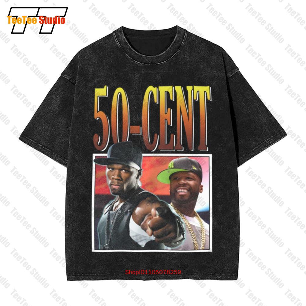 Fifty Cent S Style Present Music Rap Hip Hop Cent Vintage Oversized TShirt VAYE S