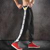 Jogging Trousers Mid-Rise Sportswear Lightweight Chic Trendy Stitch Color Casual Pants Daily Clothing