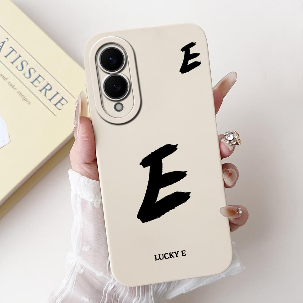 For Samsung Galaxy S25 Edge Case Cover Simple Fashion Letters Luxury Crown Flowers Painted Silicone Phone Case S937U S937B S9370