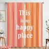 2pcs 2D Flat Printing Drapes This Is My Happy Place Fabric Without Electricity 0 for Wall Art Party Decoration