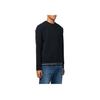 Emporio Armani Fw22 Solid Color Pullover Sweatshirt Men Sweatshirt Black 6L1MM41-JHSZ1-0999