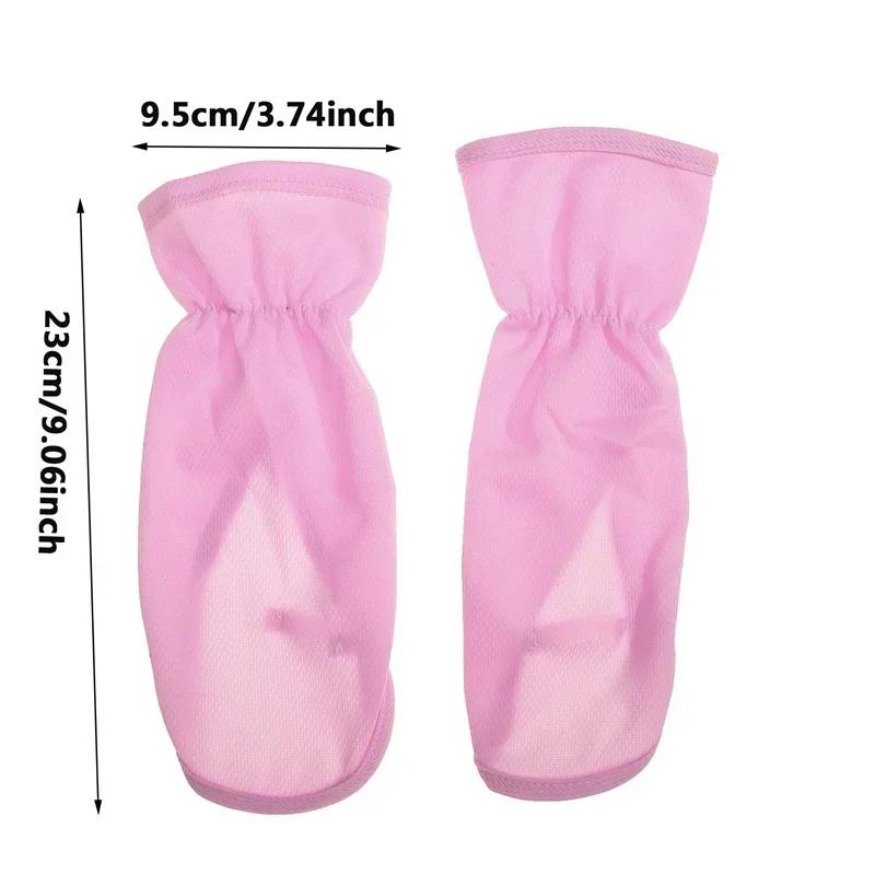 Driving Sun Protection Gloves Women's Outdoor Cycling UV Resistant Short Gloves Breathable Fabric Anti-slip Horseshoe Sleeves