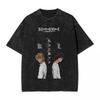 Death Note Ryuk Shinigami Bande Dessinée Graphique Unisexe Coton Lourd Vintage Noir Streetwear T-Shirt