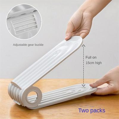 Doppelschichtige Schuhstütze Staubdichtes Design Platzsparend Innovatives Falten Beliebt Platzsparendes Schuhregal Schuhregal Praktisch