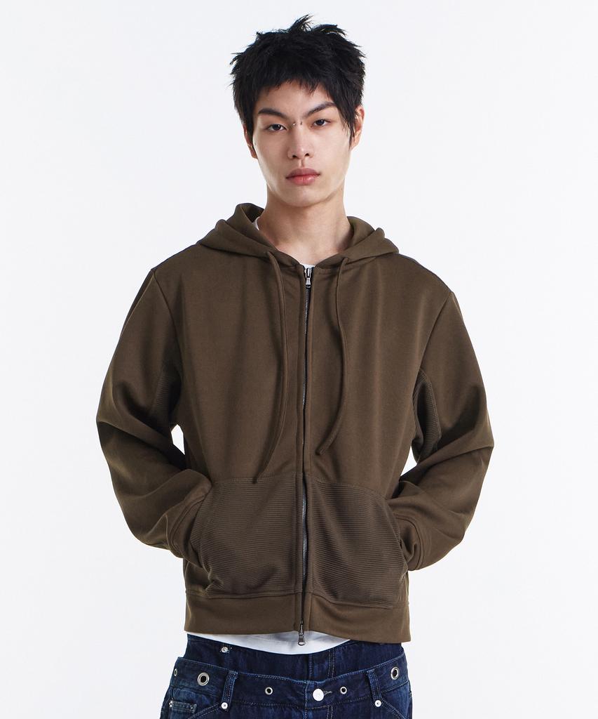 Kichul Backflip Hood Zip-Up (Brown)
