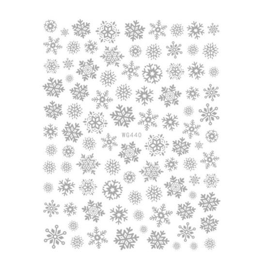1/2Pcs Colorful Snowflake Nail Art Sticker Self-adhesive DIY Home Salon Winter Christmas Snowflake Women Fake Nail Decoration Decal