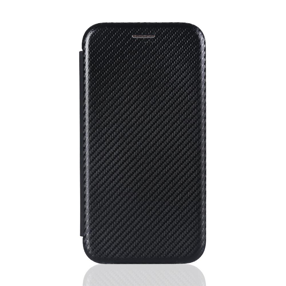 VIVO Y02S Carbon Fiber Multi-Card Euro-Asia Leather Flip Phone Case