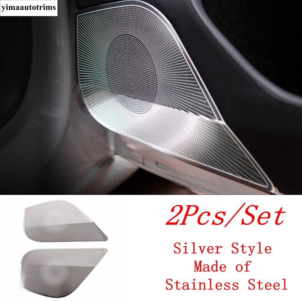 Pillar A Speaker / Front Rear Door Stereo Speaker Audio Loudspeaker Sound Frame Cover Trim Accessories For Tesla Model 3 2024