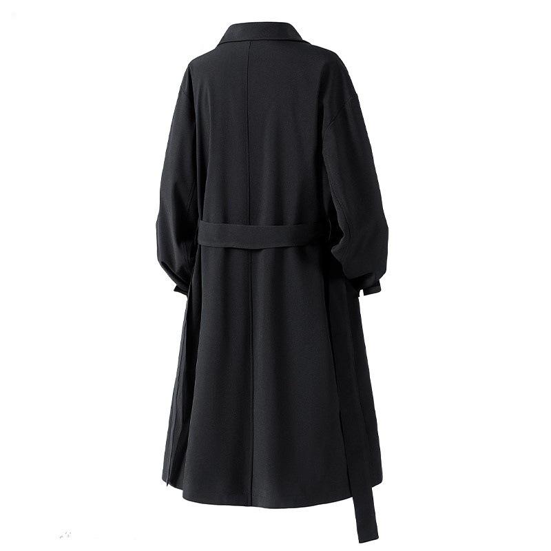 Men's Retro Mid-Length Trench Coat - High-End Spring/Autumn Knee-Length Jacket