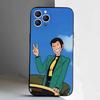 Anime L-Lupin The Third Phone Case For iPhone 17,16,15,14,13,12,11,Pro,XS,Max,XR,Plus,E,SE4,Mini Black Soft Cover