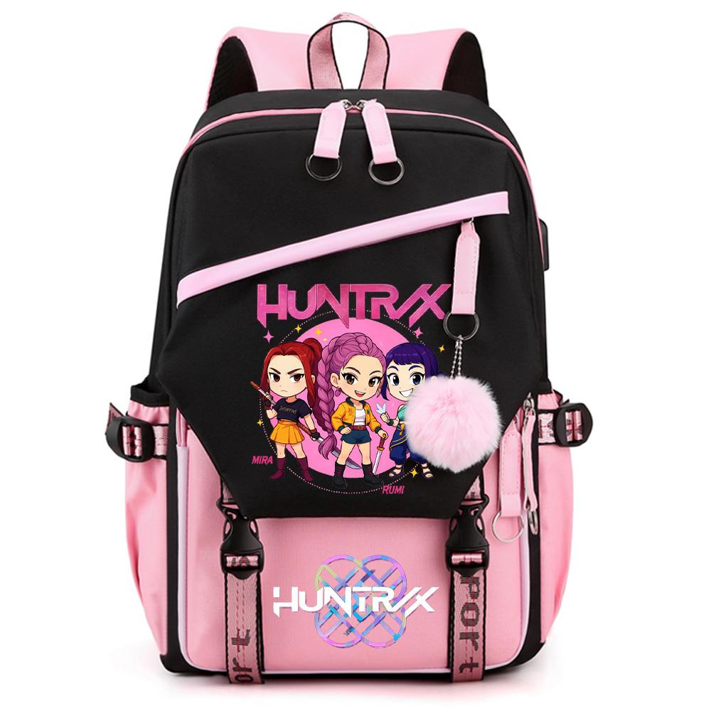 Cartoon K-pop Demon Hunters Printed Large Capacity Backpack for Teenger Student Girl Boy Back To School Bookbag Women Waterproof Travel Bag Kid Gift