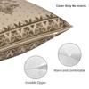 Custom Nordic Vintage Fleur De Lis Pastel Gold Cushion Cover For Sofa Soft Royal Sacred Lily Flower Throw Pillow Case