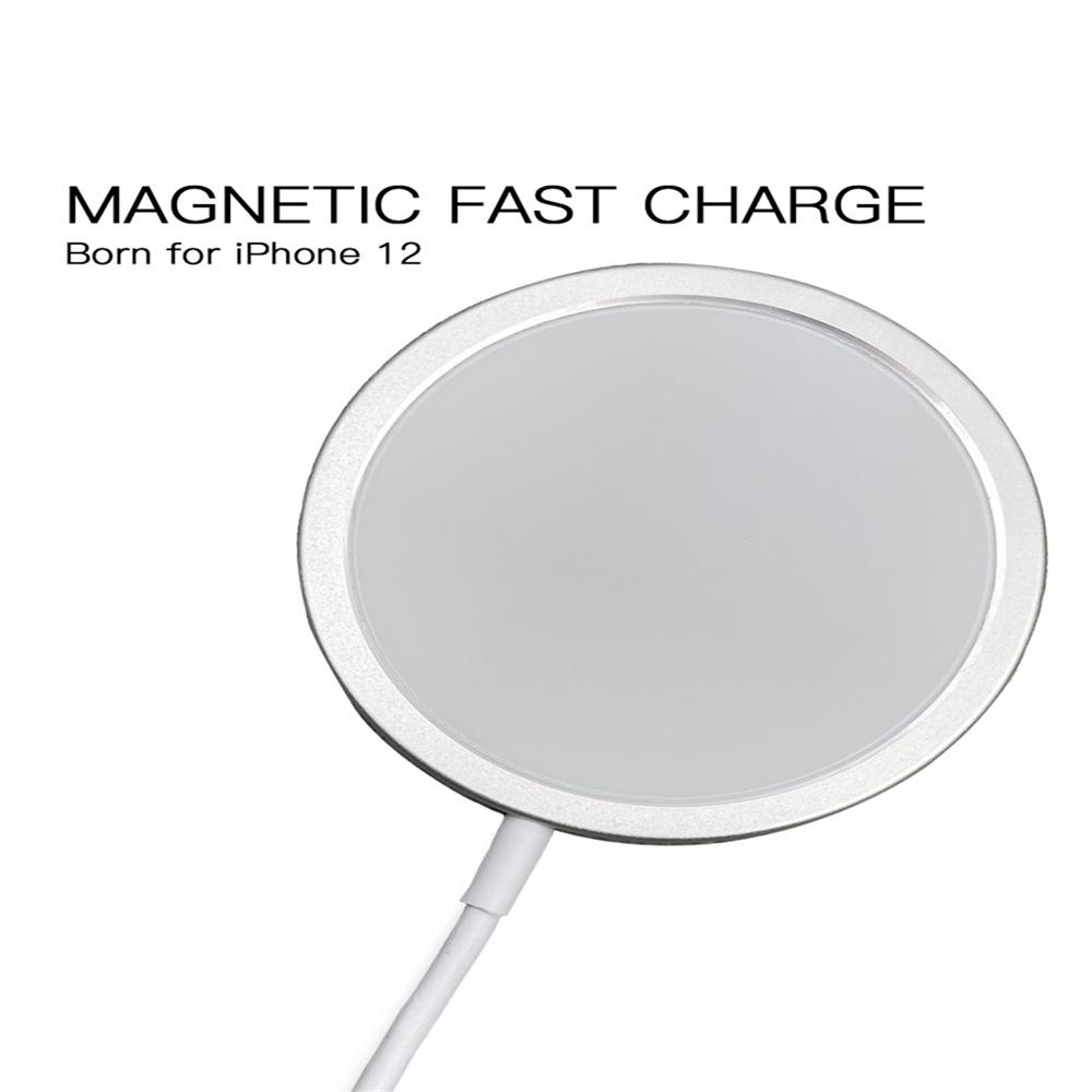 15W White Magnetic Wireless Fast Charge For iPhone 12 12 Pro 12 Pro Max 12 Mini