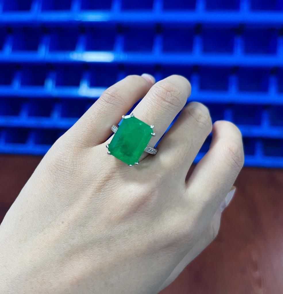 Jewelry Trend Line Simulation Yellow Diamond Paraiba Live Ring 12 * 16