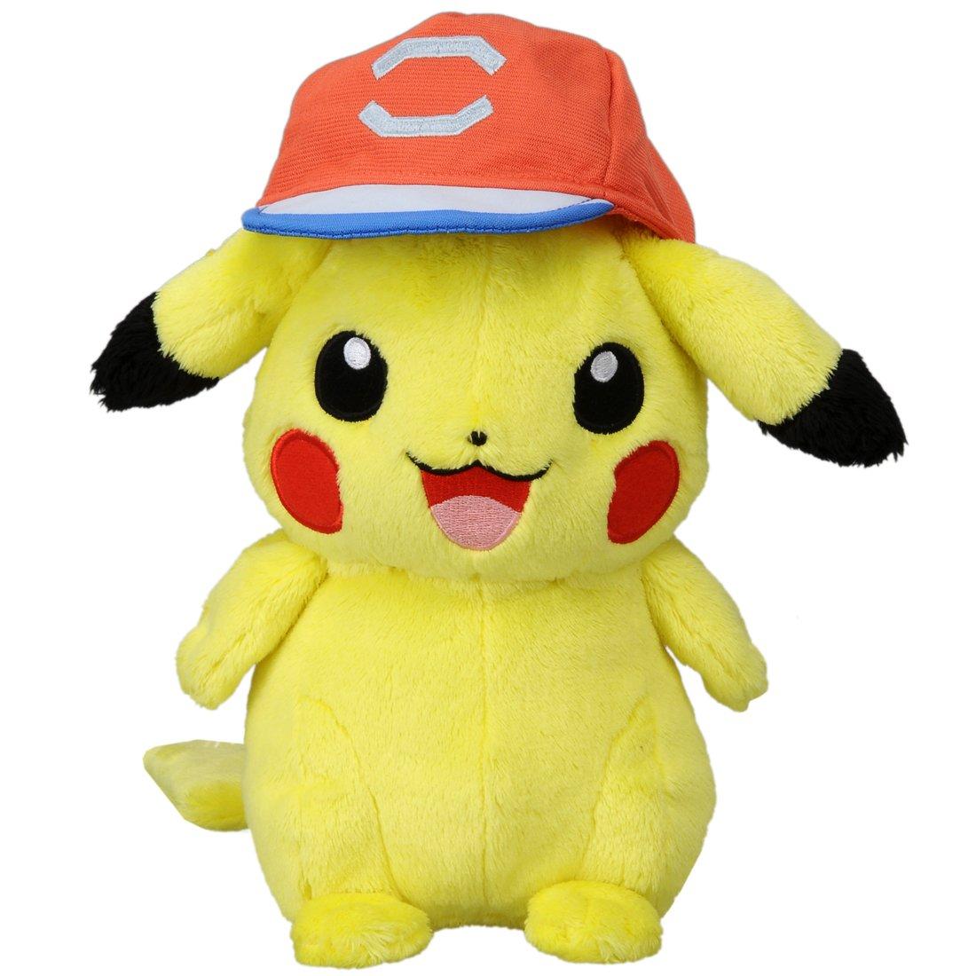 

Plush Pikachu Cap Approximately 24cm Tall Pokémon Toy Satoshi s (Alola Ver.),