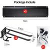 Garage Storage Rack Hooks, 48 Inch Heavy Duty Wall Mount Garage Organization with 3 Rails and 6 Adjustable Double Wall Hooks
