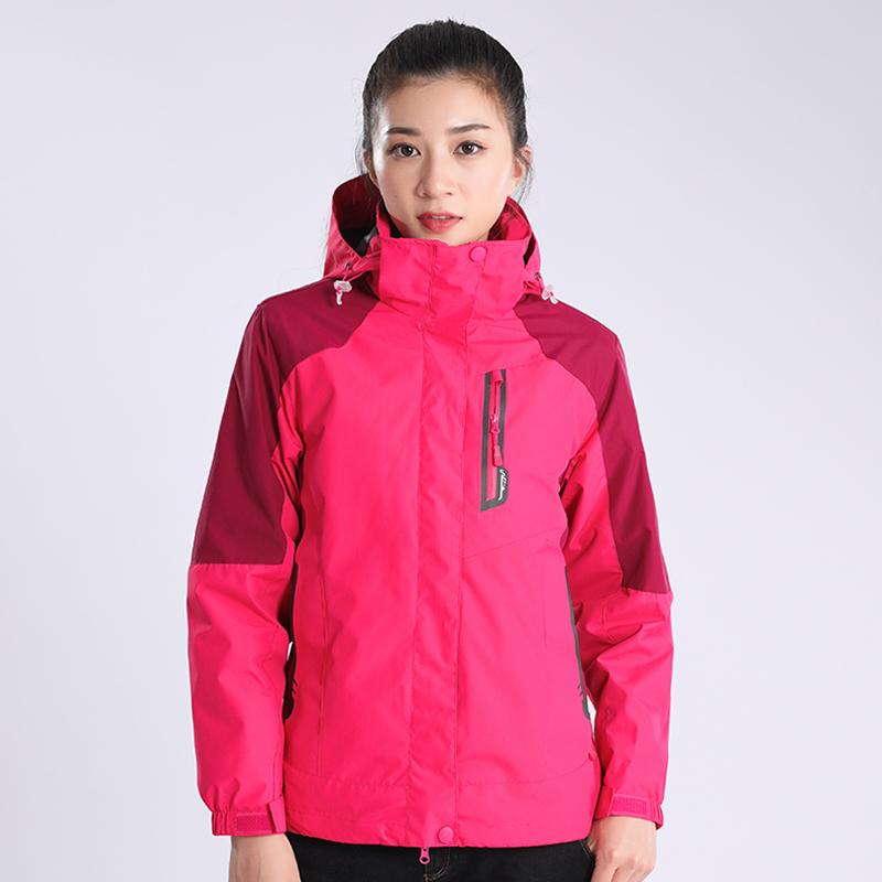 

Женская уличная куртка «три в одном» с капюшоном, ветрозащитная, водонепроницаемая, износостойкая, для альпинизма