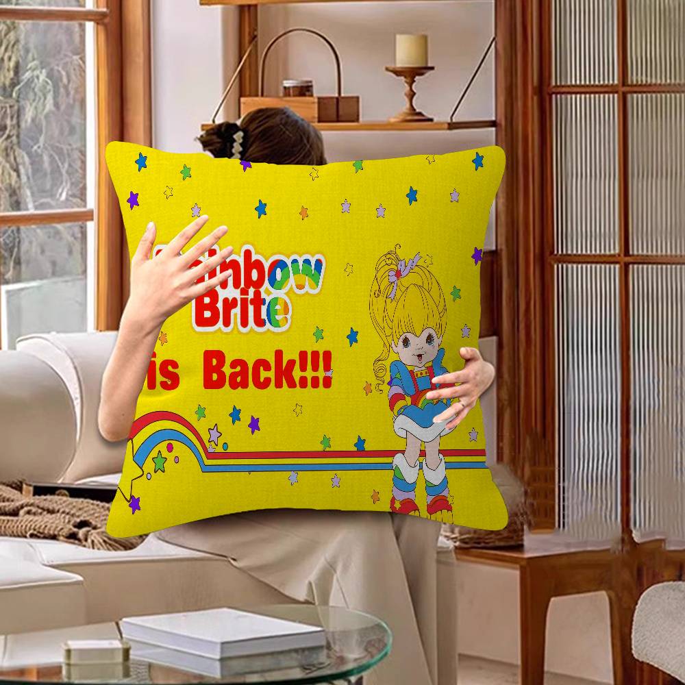

Rainbow Brite Red Butler TV Stitch Lucky Dragon Pillow Cover Sofa Cushion Cover Home Room Decoration Children Gift 30cmx30cm