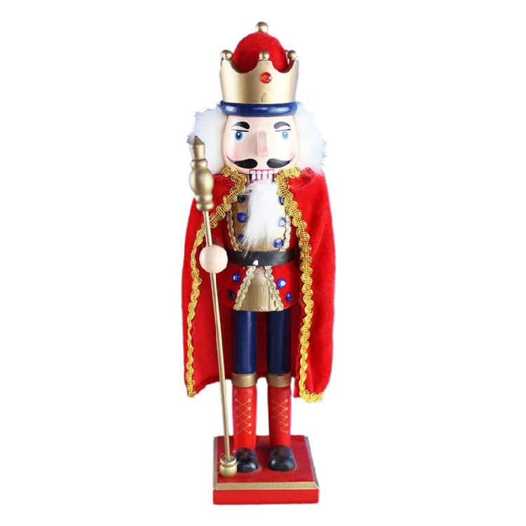 Figures Puppet Christmas Nutcrackers Christmas Wooden Nutcracker Soldier 38cm