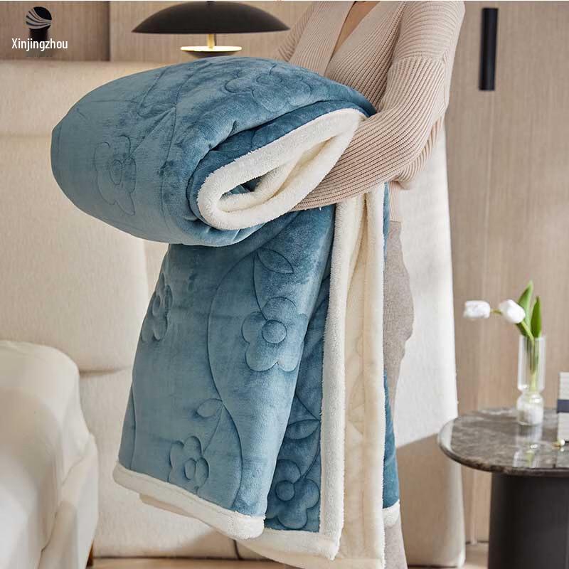 Xinjingzhou Thickened Double-Sided Fleece Blanket