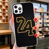Basketball 23 24 8 Number Cover Phone Case For iPhone 16 17 Air 15 14 Pro Max 16E Phone Case 13 Mini 12 11 7 SE 8 Print Pattern