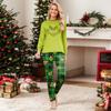 Christmas Print Cute Family Set Pajamas, Home Clothes, Family Set Long Sleeve Top Pants Set