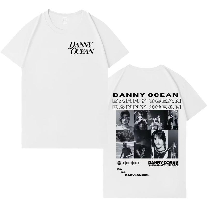 Rapper Danny Ocean New Album Tourr Fashion Tshrit Mens Double Sided Print Casual Tshrits Oversized Cozy Loose T Shrit Streetwear