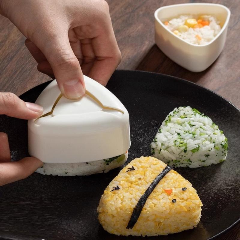 Diy Sushi Mold Maker Food Press Non Stick Rectangular Triangle Sushi Kit Japanese Tools Kitchen Bento Onigiri Rice Ball Set