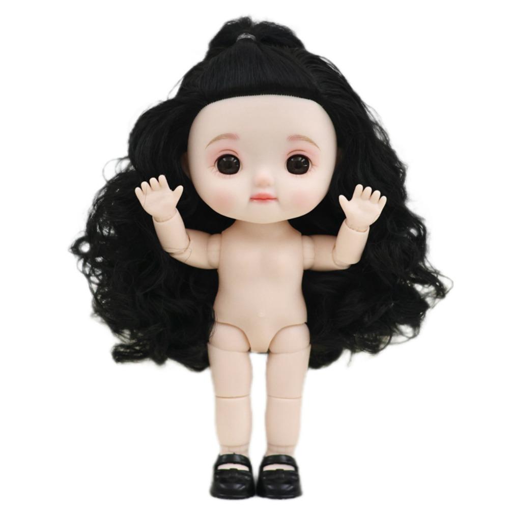 Toys Nude 22 Ball Jointed Doll Kawaii Big Head Doll with Hair Gift Style 8