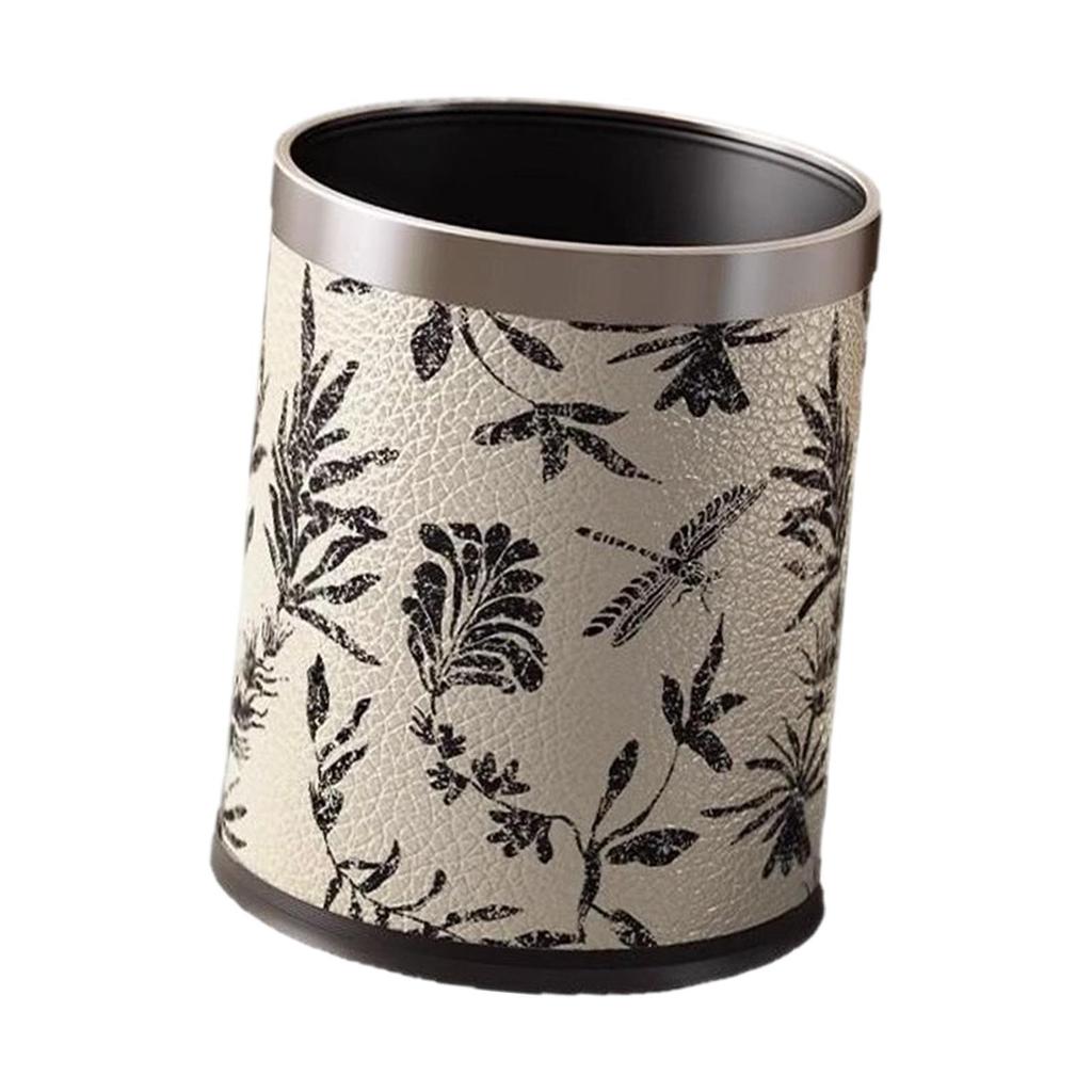 Trash Can Garbage Bin Household Reusable Stylish Versatile Waste Bin Rubbish Bin for Indoor Bedroom Office Dorm Laundry Room