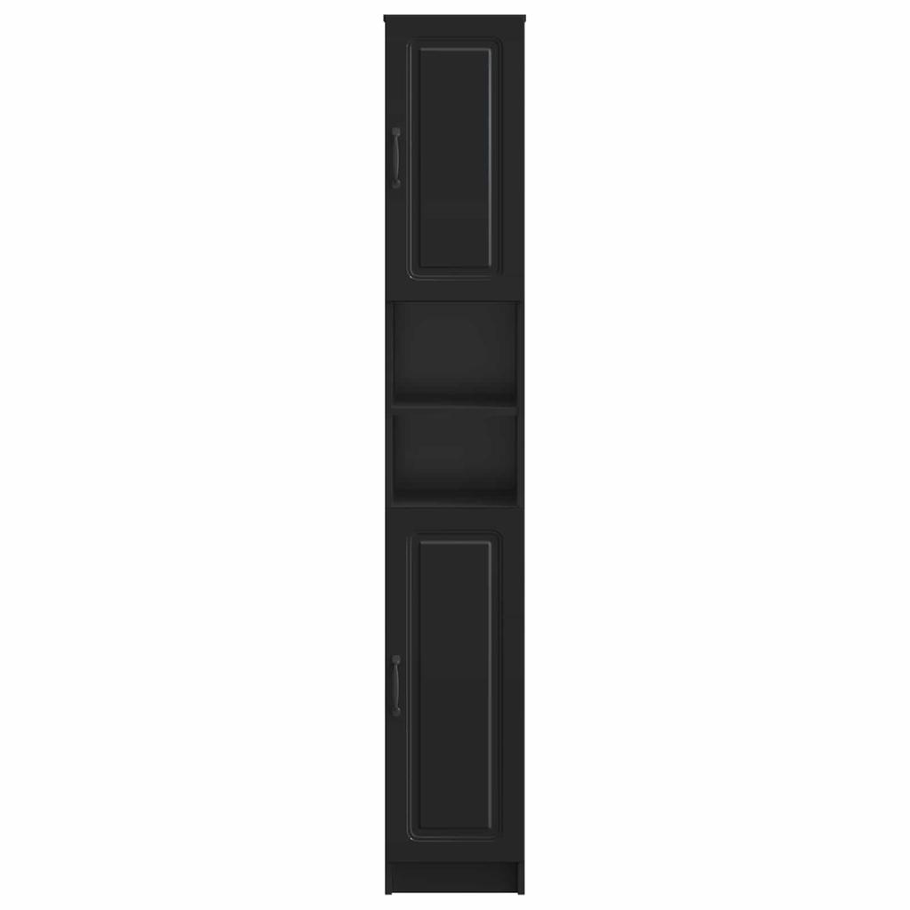 Bathroom Cabinet with Open Shelf UTRECHT Black