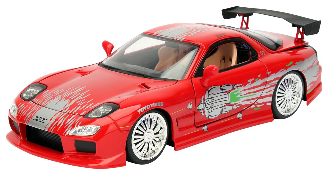 

Kyosho Jada Toys Fast Furious Series Mazda Finished Model JADA98338 & 1/24 F&F RX-7 Red/Graphics (Dominic)