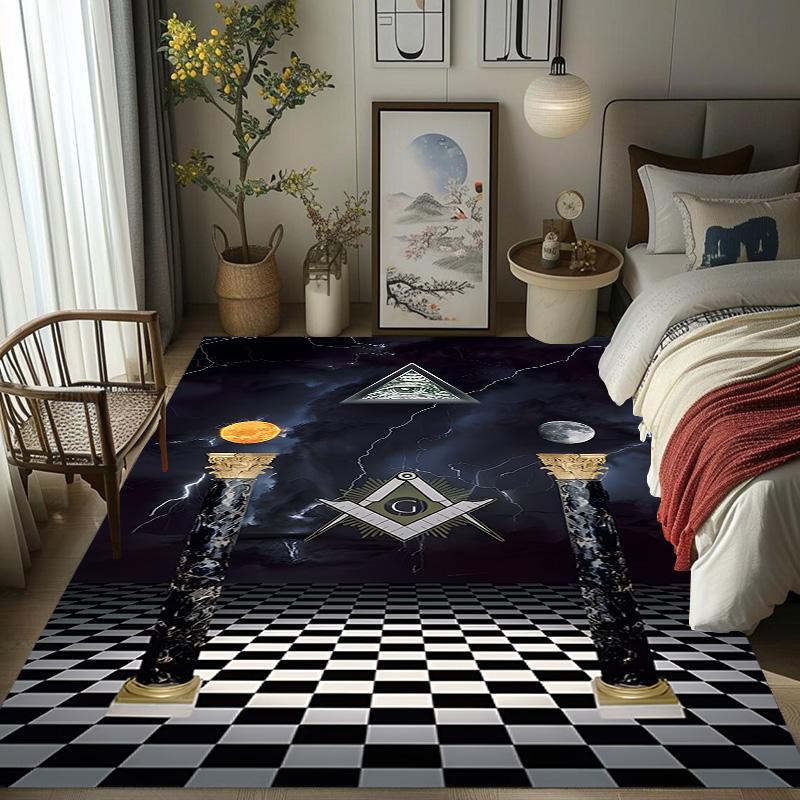 Esoteric Symbols Cosmic Harmony carpet Doormat Home Decor Protective pad Christmas gifts Fashion