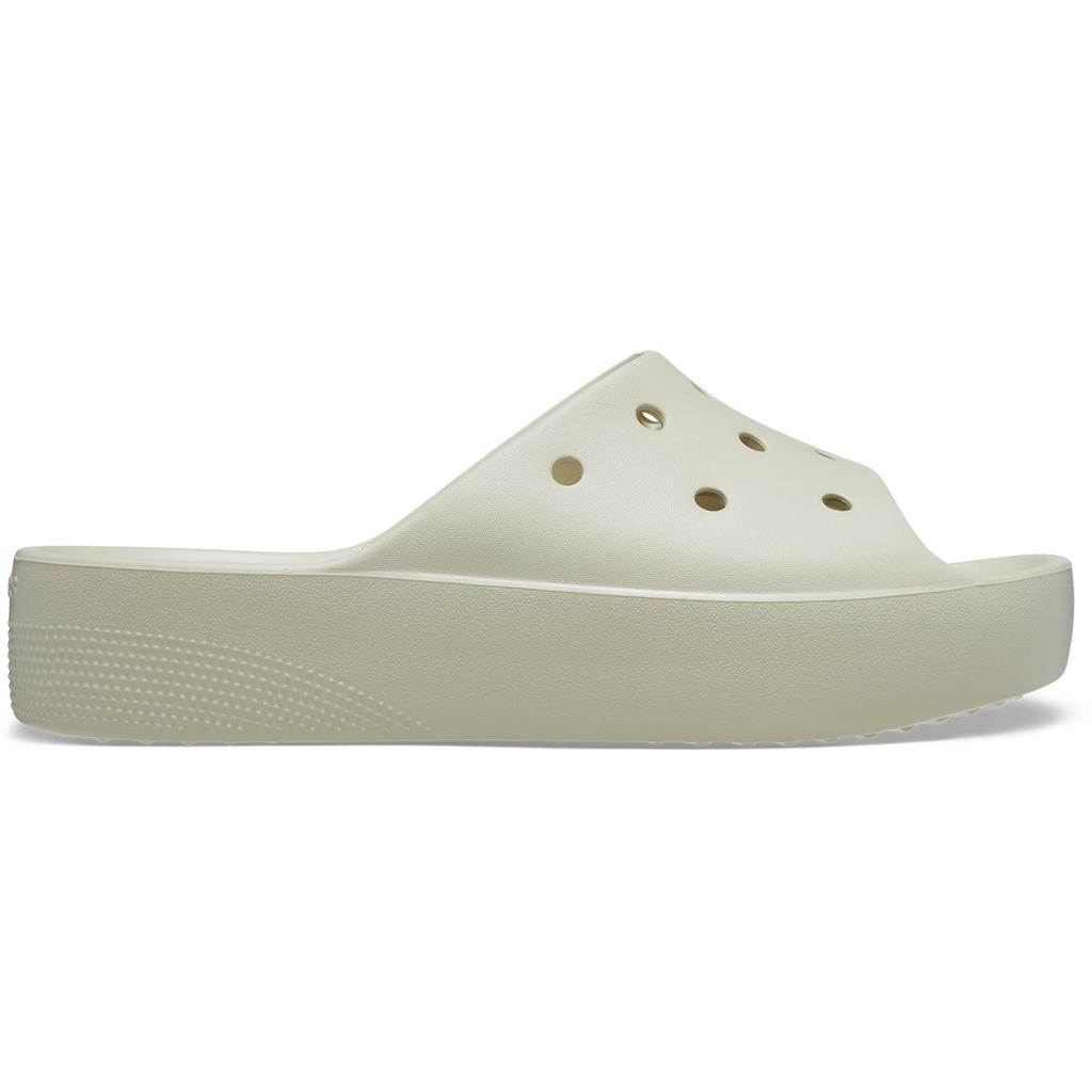 Crocs Women's Classic Platform Slide Sandals, Bone, Size 24cm
