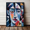 Plakat picasso portret geometryczny w ramce