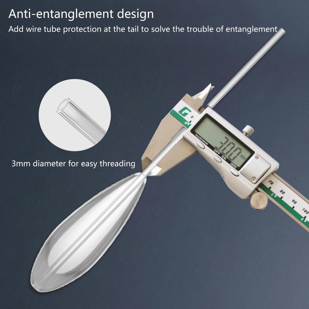 Akryl Dobb Fiske Kasteflott Bombarda Spinnflottører Synkende Type Kastedobber Raske Fluefiskestikker 5 stk