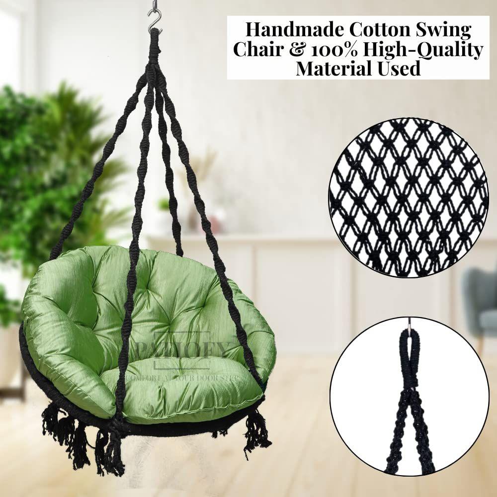 Jhula for Adults/Premium Round Shaped Swing for Adults/Swing for Balcony/Hammock Swing/Jhoola for Adults Outdoor/ 150kgs Weight