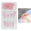 24 Pcs Removable Fake Nail Kit Fashionable Full Cover Artificial False Nails for Women