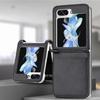 Coque pour téléphone portable Samsung ZFlip7 en cuir Flip5 écran pliant à cartes zflip6 coque de protection anti-traces de doigts anti-empreintes digitales
