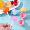 3 Stück Lutscher-förmige Silikon-Eis am Stiel Form BPA-frei Leicht zu lösen Wiederverwendbarer Eis am Stiel Hersteller Spaß Sommer DIY für Kinder Erwachsene