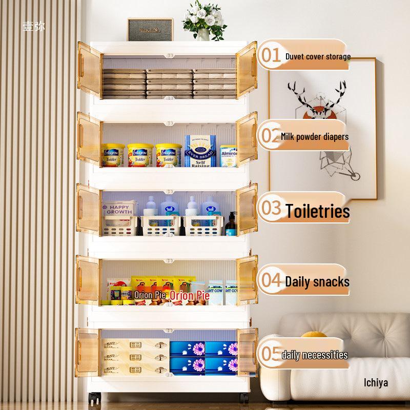 Pre-Assembled Storage Cabinet: Bedroom Wardrobe & Toy Organizer