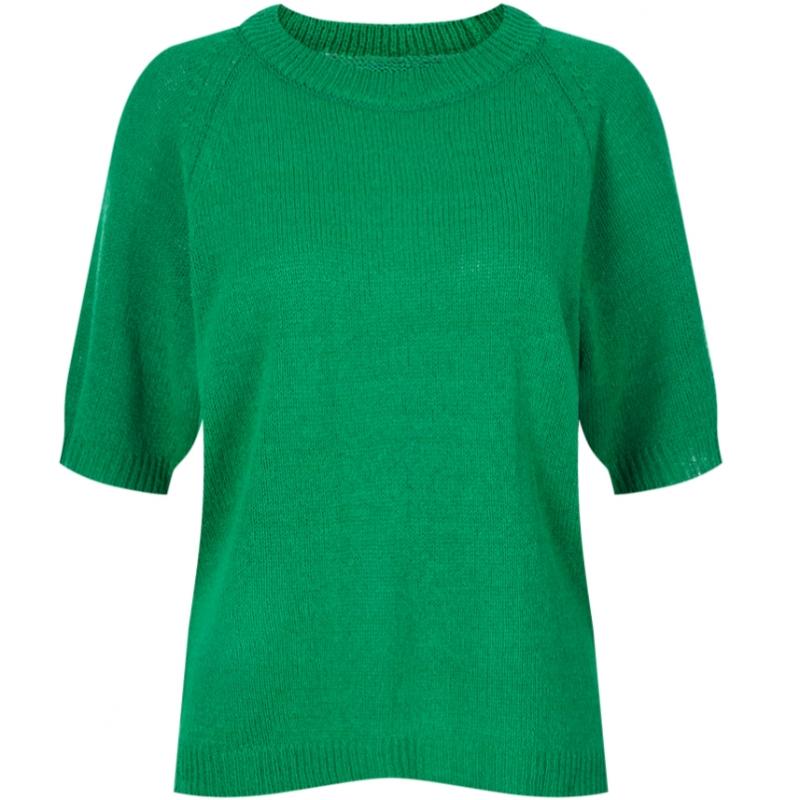 Shop   Women Round Neck Raglan ShorT Sleeve KniT T shirT Ivory Frb Wkn 20414