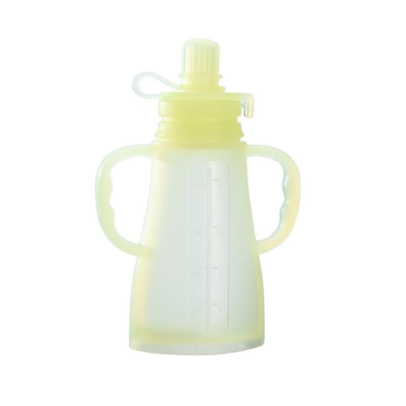 Soft Silicone Squeeze Baby Food Bag Bottle for Easy Feeding and Parental Assistance Infants Toddler Puree Organiser Bag