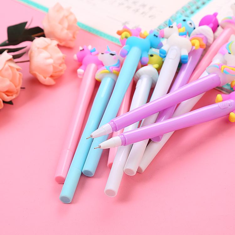 Unicorn Light-Up Pen – Creative Macaron Color Water-Based Student Stationery