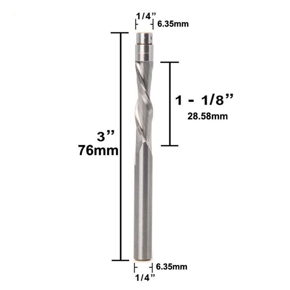 Reliable Spiral Router Bit Crafted from Solid Carbide Material Ensures Smooth Cuts on MDF and Nonferrous Metals
