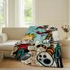 Cartoon niedliche C-Calvin und H-Hobbes Decke für Sofa Büro Bett Flugzeug Reise Schlafen Lesen Entspannen Camping Weich und Warm