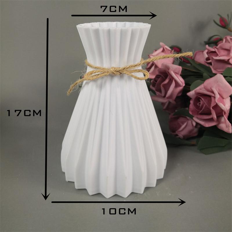 Vasă din plastic europeană Ornamente pentru decorarea camerei de zi Vaze din plastic origami moderne pentru aranjamente florale Decorarea casei