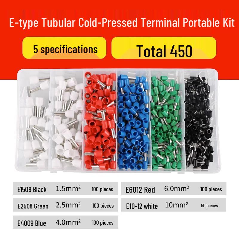 Tubular Needle Terminal Set: RV Crimp Pliers & SV/OT/UT Copper Lugs
